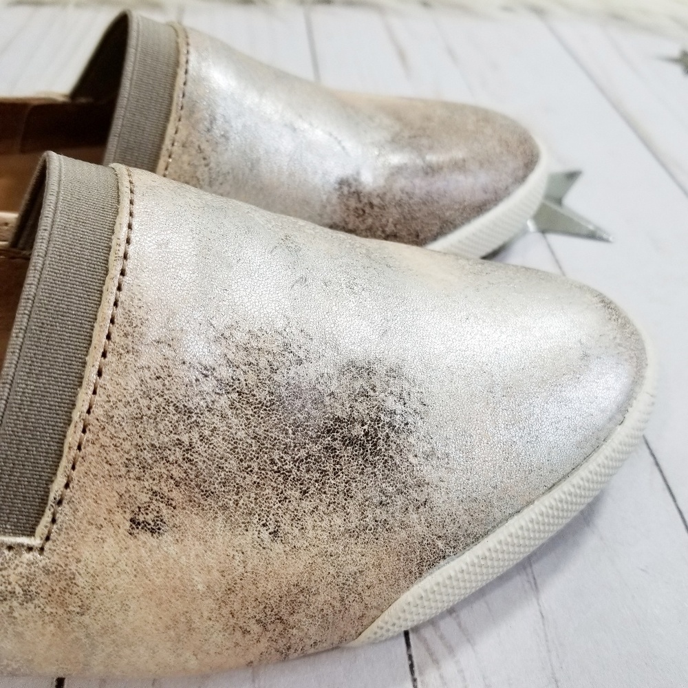 Frye Melanie slip on sneakers metallic moonlight - Picture 6 of 7